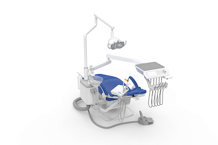 SILVERFOX 8000B-CRS0 LIGHT – Стоматологическая установка с нижней подачей и мягкой обивкой